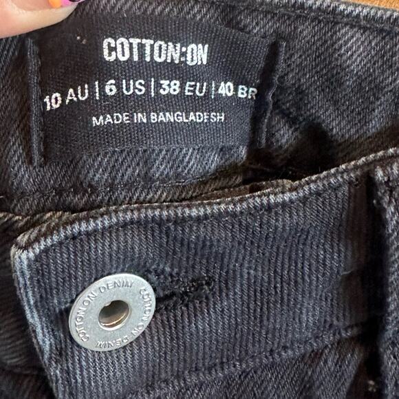 Cotton On Denim Womens High Waist Mom Jeans - Picture 3 of 4